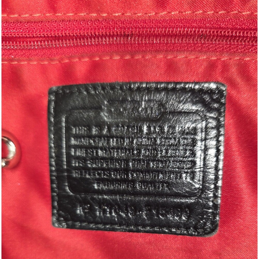 COACH Gabby Tartan Signature XLarge Tote Bag Red Glitter - Picture 7 of 16